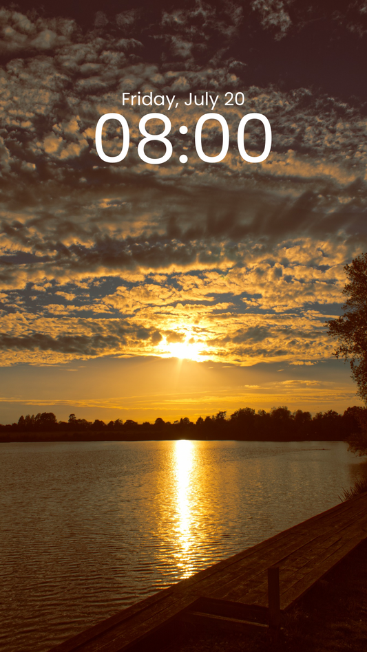 Phone wallpaper - autumn reflections